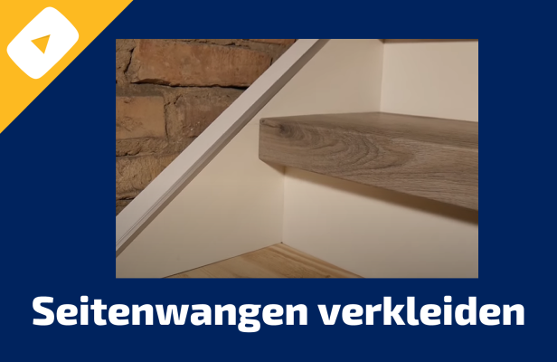 Seitenwangen  Treppenverkleidung verkleiden - Treppe 99-  Vinylstufen nach Maß, Wangenverkleidung 