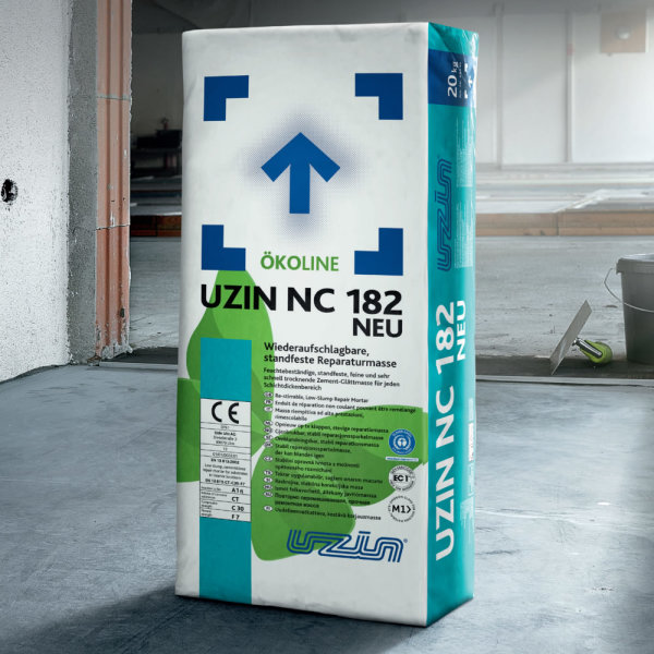 Uzin NC 182 Spachtelmasse 20 Kg Standfeste Zement-Reparaturmasse