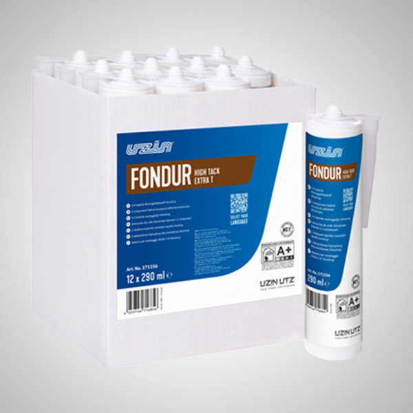 w171156 Uzin Fondur High Tack Extra T Kleber Universeller 1-K-Hybrid-Montageklebstoff mit sehr hoher Anfangshaftung