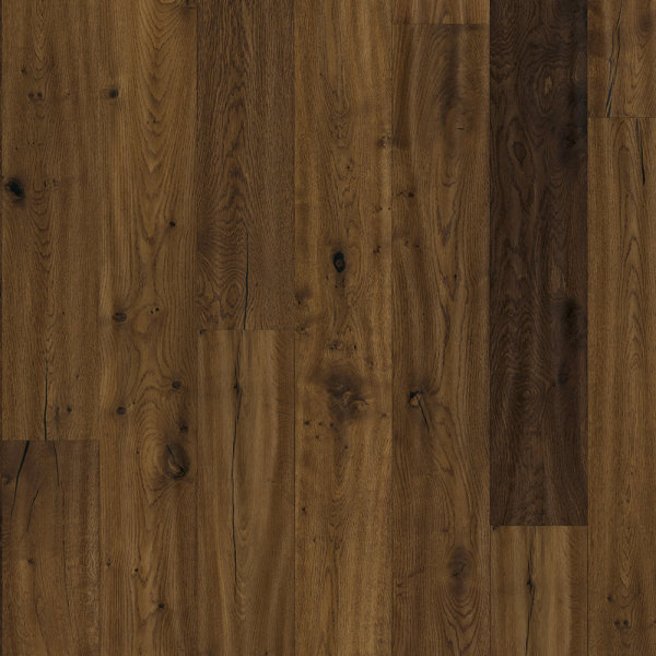 Parador Treppenverkleidung mit Blocküberstand Parkettboden 1-Stab Landhausdiele Eiche smoked gebürstet Naturöl plus handscraped