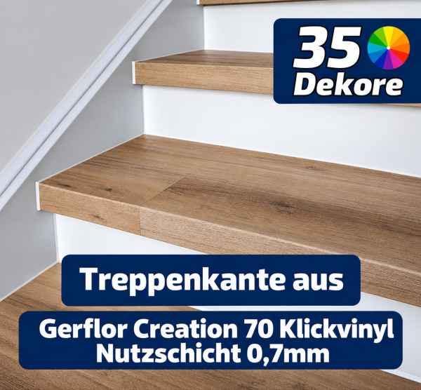 Treppenverkleidung aus Gerflor Creation 70 Klick-Vinyl