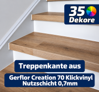 Treppenverkleidung aus Gerflor Creation 70 Klick-Vinyl