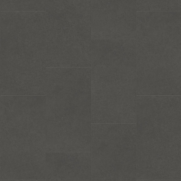 Treppenverkleidung aus Klick-Vinyl Gerflor Creation 70 mit Abdeckwinkel, Dekor Pure Concrete Dark