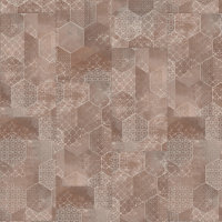 Treppenverkleidung aus Klick-Vinyl Gerflor Creation 70, Abdeckwinkel mit Weiter-Klickverbindung, Dekor Prado Terracotta