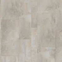 Treppenverkleidung aus Klick-Vinyl Gerflor Creation 70, Abdeckwinkel Überschub, Dekor Etna Beige
