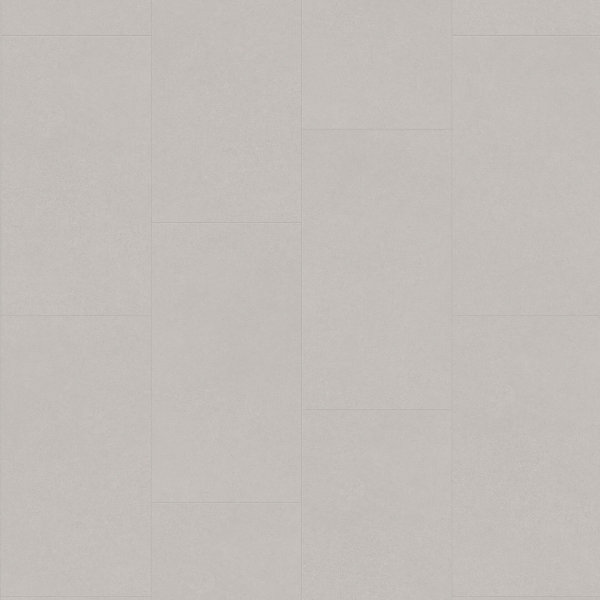 Treppenverkleidung aus Klick-Vinyl Gerflor Creation 70, Abdeckwinkel Überschub, Dekor Pure Concrete Light