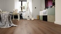 Treppenkante Typ Abdeckwinkel mit weiter Klick-Verbindung aus Wineo 1000 Purline zum Klicken Bioboden, Dekor Noble Oak Chocolate