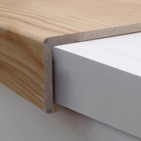 Treppenkante Typ Überschub aus Wineo 1000 Purline zum Klicken Bioboden, Dekor Rustic Oak Nougat