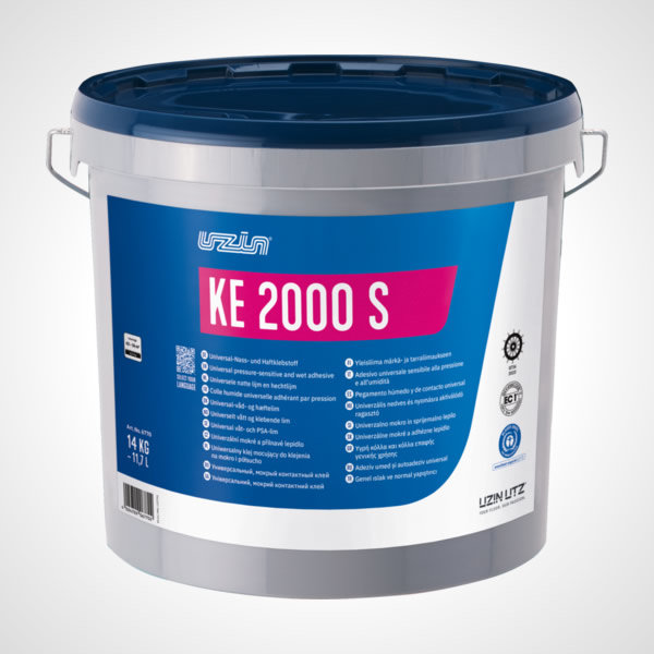 Uzin Kleber KE 2000 S Ökoline 14 Kg Dispersionskleber für Teppichboden, PVC, Linoleum Universal-Fussboden-Kleber