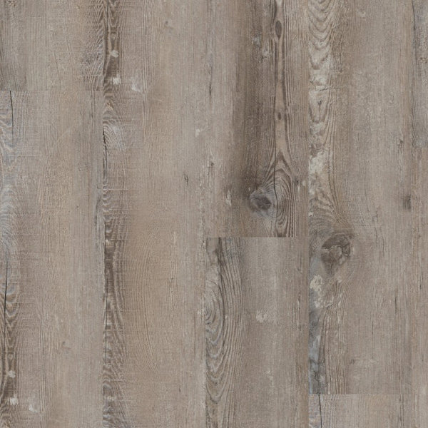 Treppenverkleidung/Treppenstufen aus Klebevinyl Nutzschicht 0,7 mm mit Abdeckwinkel Überschub, Dekor Graukiefer