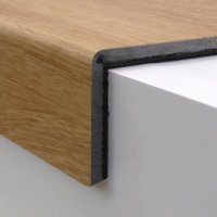 Treppenverkleidung aus Rigid-Klick-Vinyl XL-Diele mit Abdeckwinkel, Dekor Eiche Westerwald