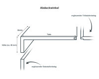 Treppenverkleidung aus Rigid-Klick-Vinyl XL-Diele mit Abdeckwinkel, Dekor Eiche Westerwald