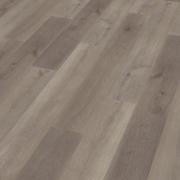 Treppenverkleidung aus Rigid-Klick-Vinyl XL-Diele mit Abdeckwinkel, Dekor Eiche Eifel