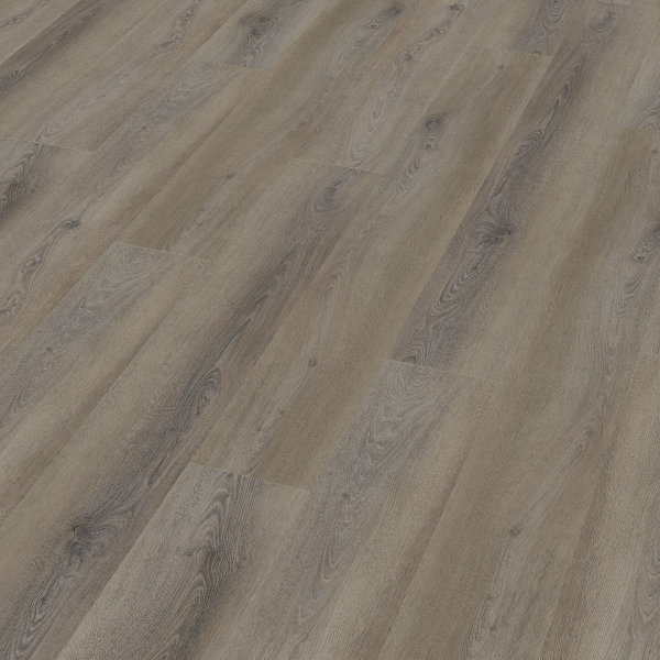 Treppenverkleidung aus Rigid-Klick-Vinyl XL-Diele mit Abdeckwinkel, Dekor Eiche Pfälzer Wald