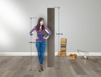 Treppenverkleidung aus Rigid-Klick-Vinyl XL-Diele mit Abdeckwinkel, Dekor Eiche Eifel