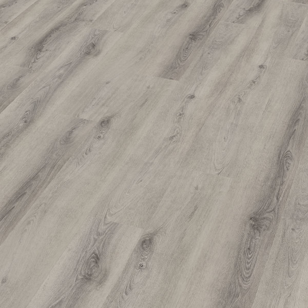 Treppenverkleidung aus Rigid-Klick-Vinyl XL-Diele mit Abdeckwinkel, Dekor Eiche Kaiserstuhl