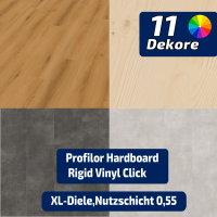 Profilor Hardboard XL Rigid-Klick-Vinyl mit integrierter...