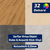 Gerflor Virtuo 55 Kollektion, Vinylboden zum Klicken und...