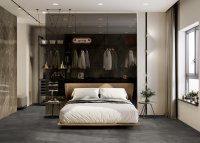 Gerflor Virtuo 55 Rigid Acoustic Klick-Vinyl, Latina Dark, Fliese
