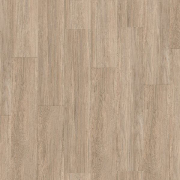 Treppenverkleidung aus Rigid-Klick-Vinyl 0,55 mm Nutzschicht, Winkel: Überschub, Planke Qaja Beige