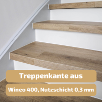 Treppenverkleidung/Treppenstufen aus Rigid-Klickvinyl Nutzschicht 0,3 mm