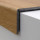 Treppenverkleidung Rigid Klick-Vinyl 0,3 mm Nutzschicht, Winkel: Abdeckwinkel mit Weiter-Klickverbindung, Fliese Industrial Concrete Dark