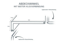 Treppenverkleidung Multi-Layer zum Klicken 0,3 mm Nutzschicht, Winkel: Abdeckwinkel mit Weiter-Klickverbindung, XL Planke Joy Oak Tender