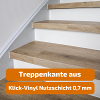 Treppenverkleidung/Treppenstufen aus Klick-Vinyl...