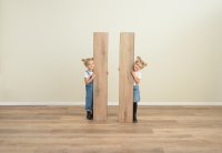 Treppenkante aus Wineo 1000 wood XL zum Kleben Bioboden Winkel: Überschub, Purline Rustic Oak Ginger