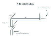 Treppenkante aus Wineo 1000 wood XL zum Kleben Bioboden Winkel: Abdeckwinkel, Purline Rustic Oak Ginger