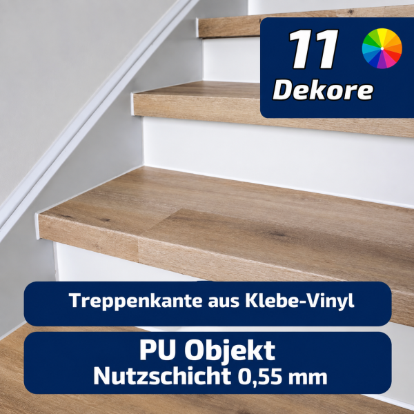 Treppe99 Treppenverkleidung/Treppenstufen aus Klebevinyl Nutzschicht 0,55 mm