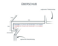 Treppenverkleidung aus Klebevinyl 0,40 mm Nutzschicht, Winkel: Überschub, Modern Oak
