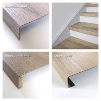 Treppenverkleidung/Treppenstufen aus Wineo 1000 Purline Bioboden zum Kleben