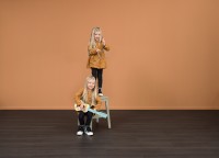 Treppenkante aus Wineo 1000 wood L zum Kleben Bioboden Winkel: Blocküberstand, Purline Soft Oak Pepper