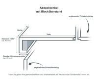 Treppenverkleidung aus Klick-Vinyl Gerflor Creation 70, Abdeckwinkel mit Blocküberstand, Dekor Lounge Oak Natural*