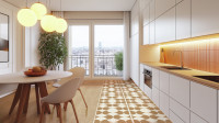 Gerflor Creation 55 Klebevinyl, Fliese Luna Amber