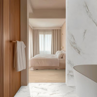 Gerflor Creation 55 Klebevinyl, Fliese White Marble