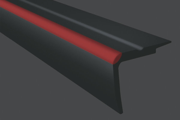 Schwarz/coex dunkelrot